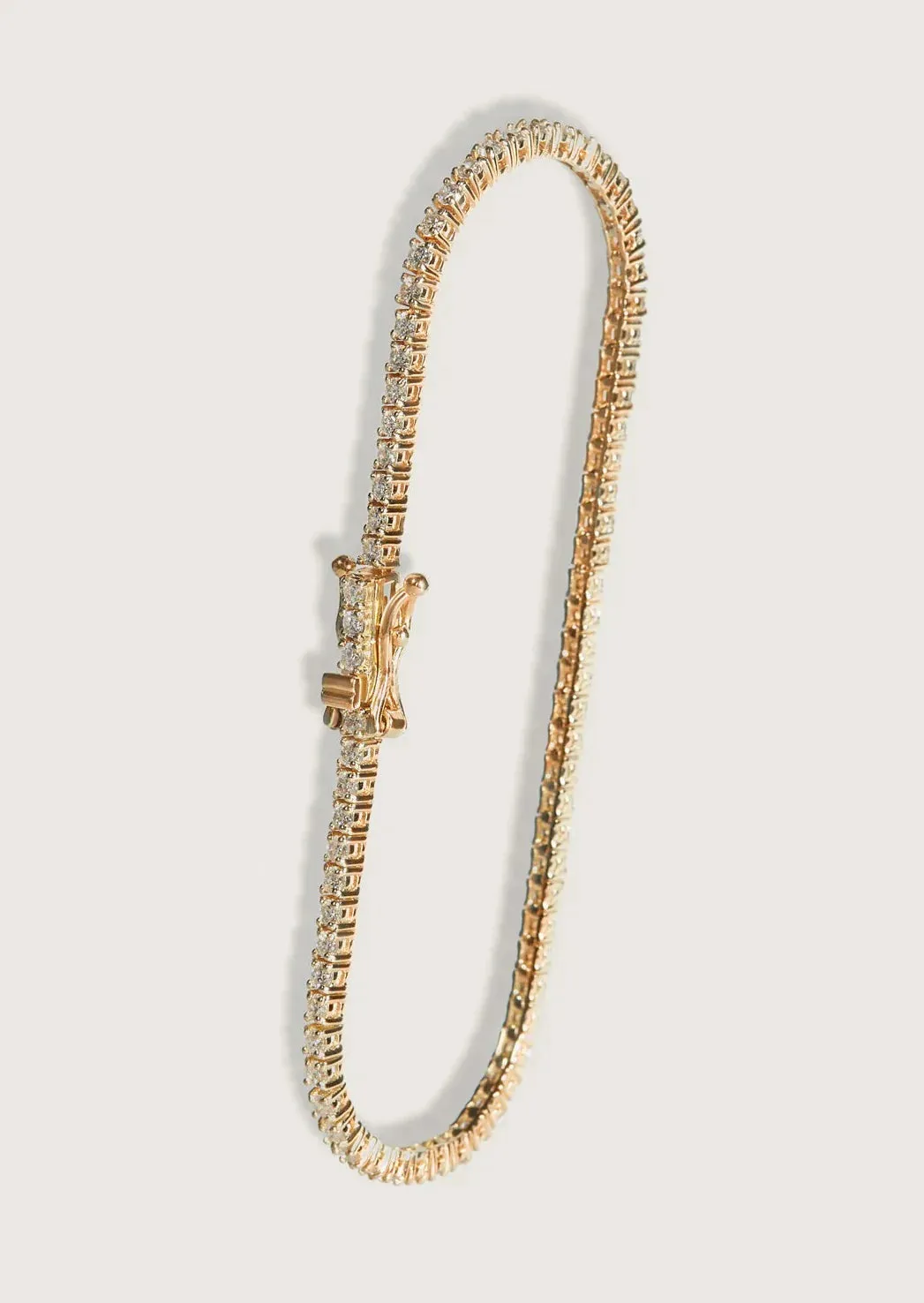 Genoveva 4MM 4 Prong Round Moissanite Tennis Bracelet