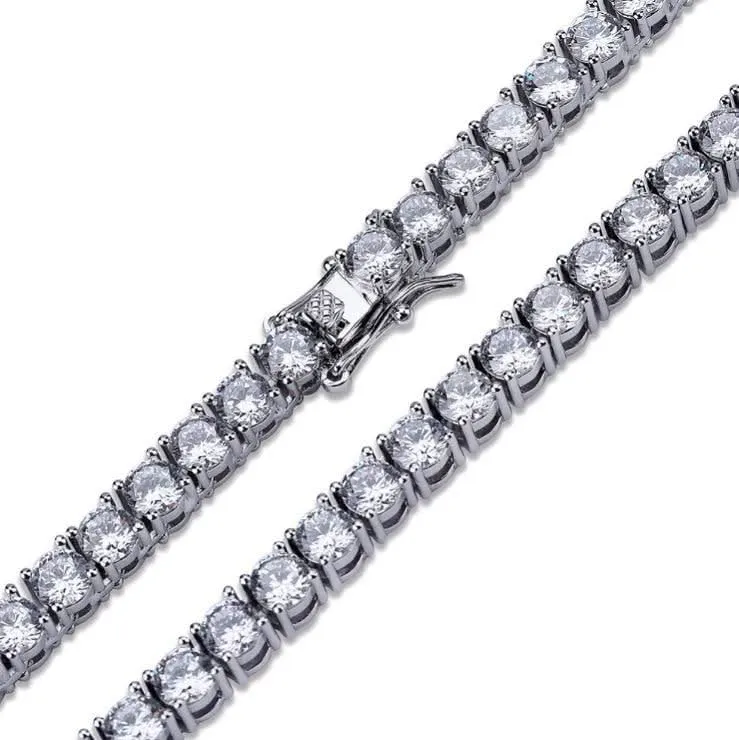 Gleaming 4MM 925 Tennis Choker by PANACHE | 928551