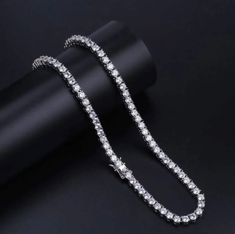 Gleaming 4MM 925 Tennis Choker by PANACHE | 928551