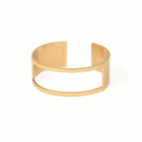 Gold Cut Out Cuff Bracelet