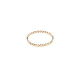 Gold Filled Flat Beaded Ring