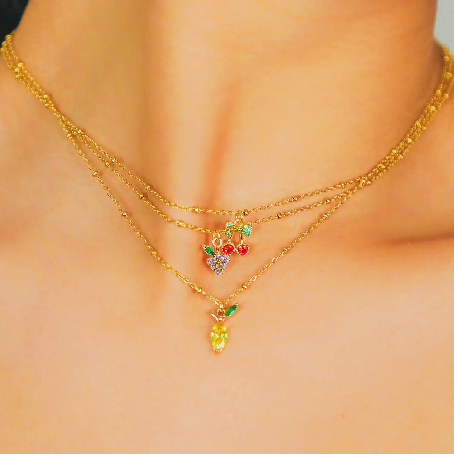 Grape C.Z Necklace