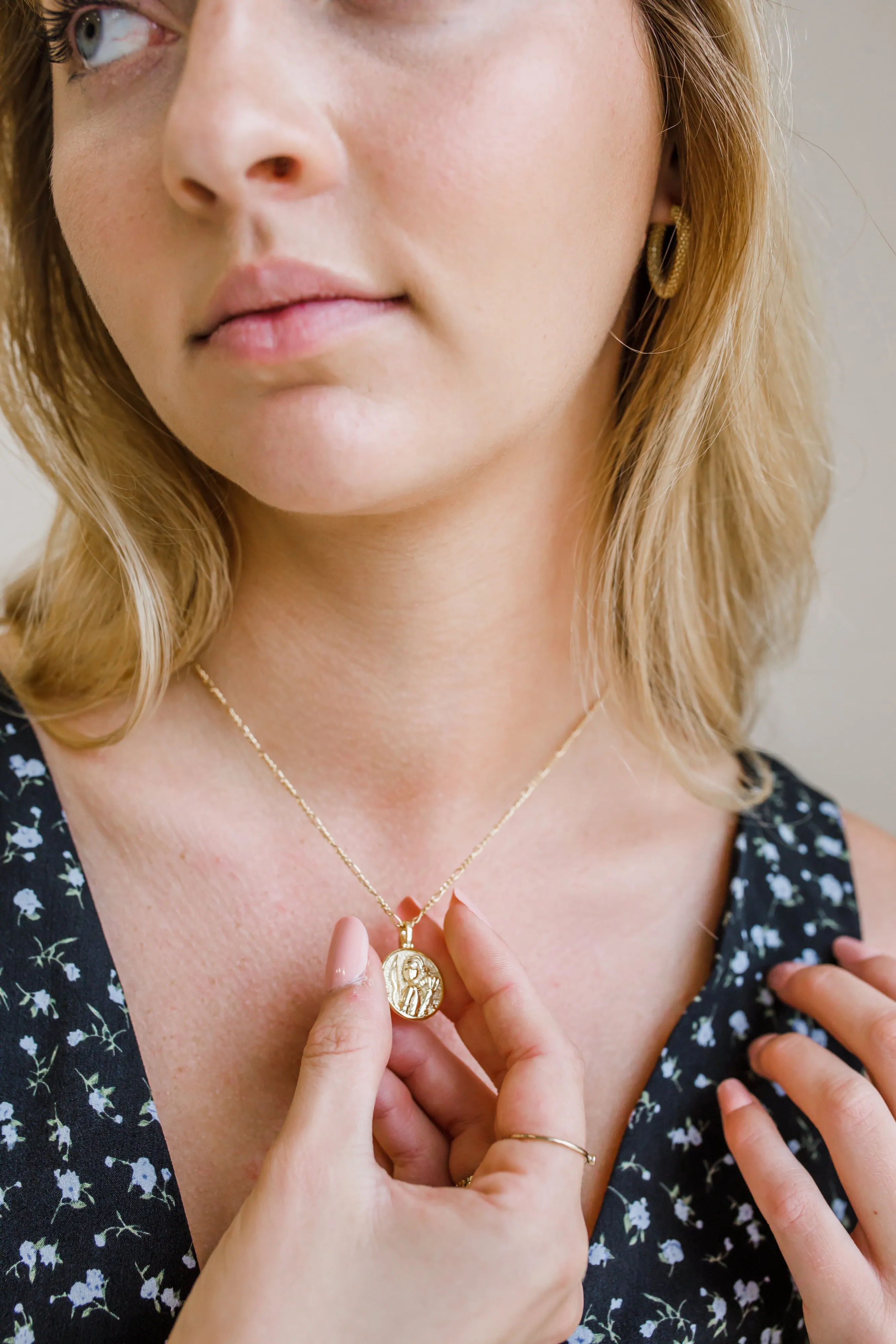 greek goddess coin necklace