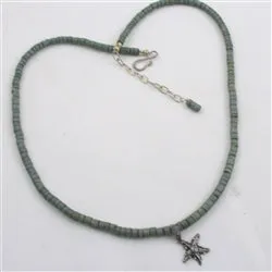 Green Surfer Necklace with Starfish