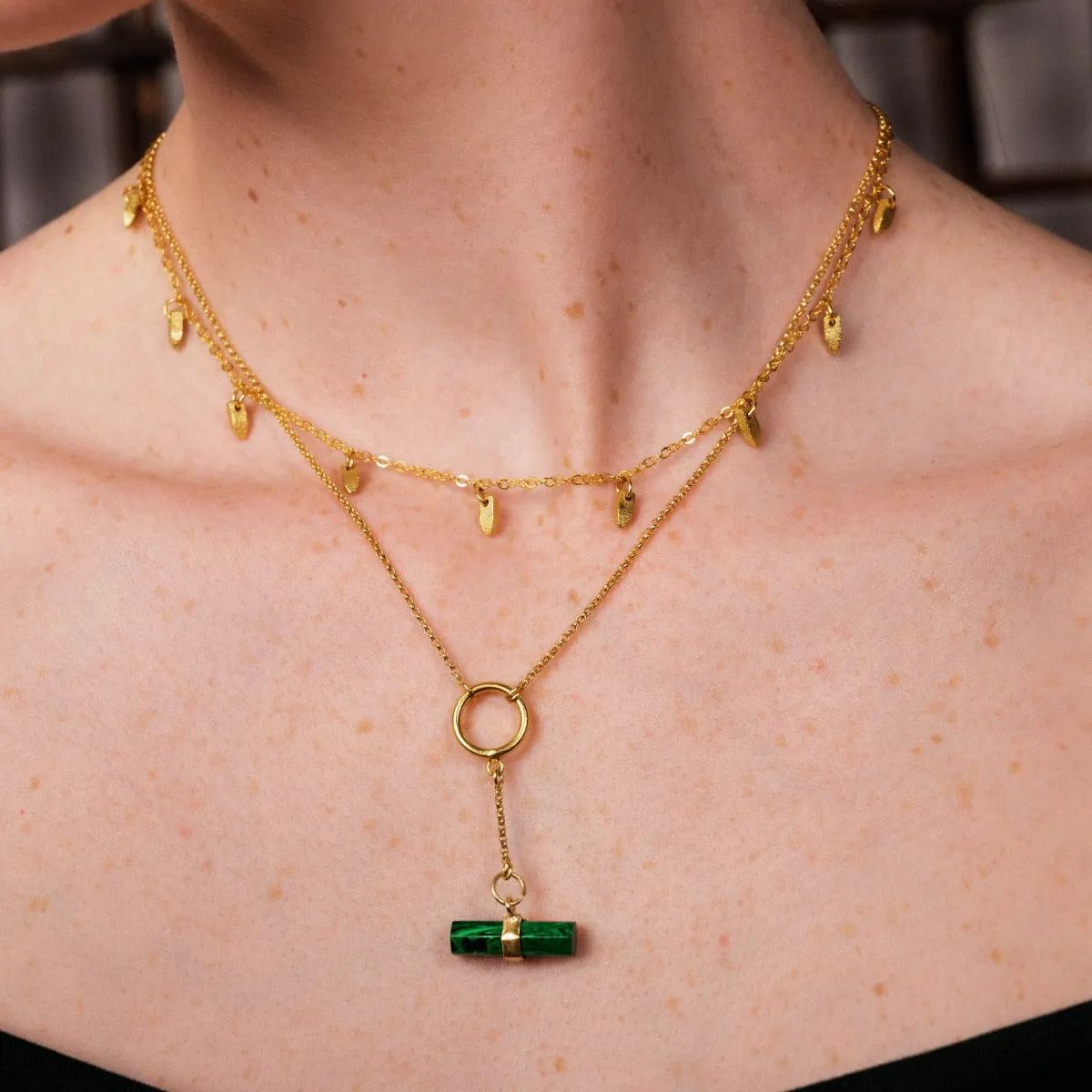 Greta Malachite Necklace
