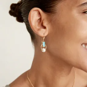 Halo Turquoise Mix Earrings