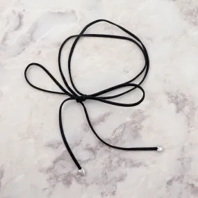 Heart End Cord Choker Necklace