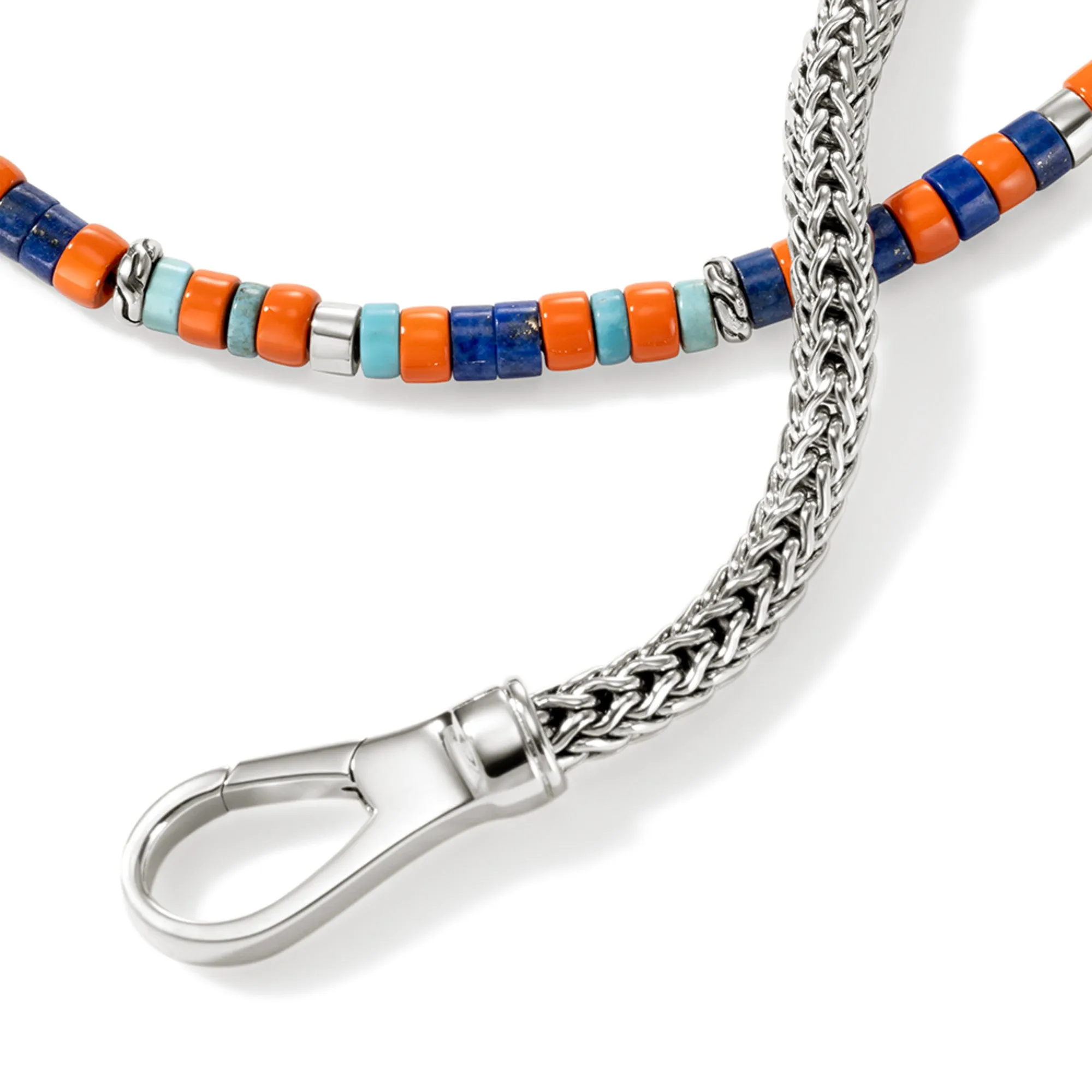 Heishi Chain Wrap, Sterling Silver|BUS9012551ORLPZTQ