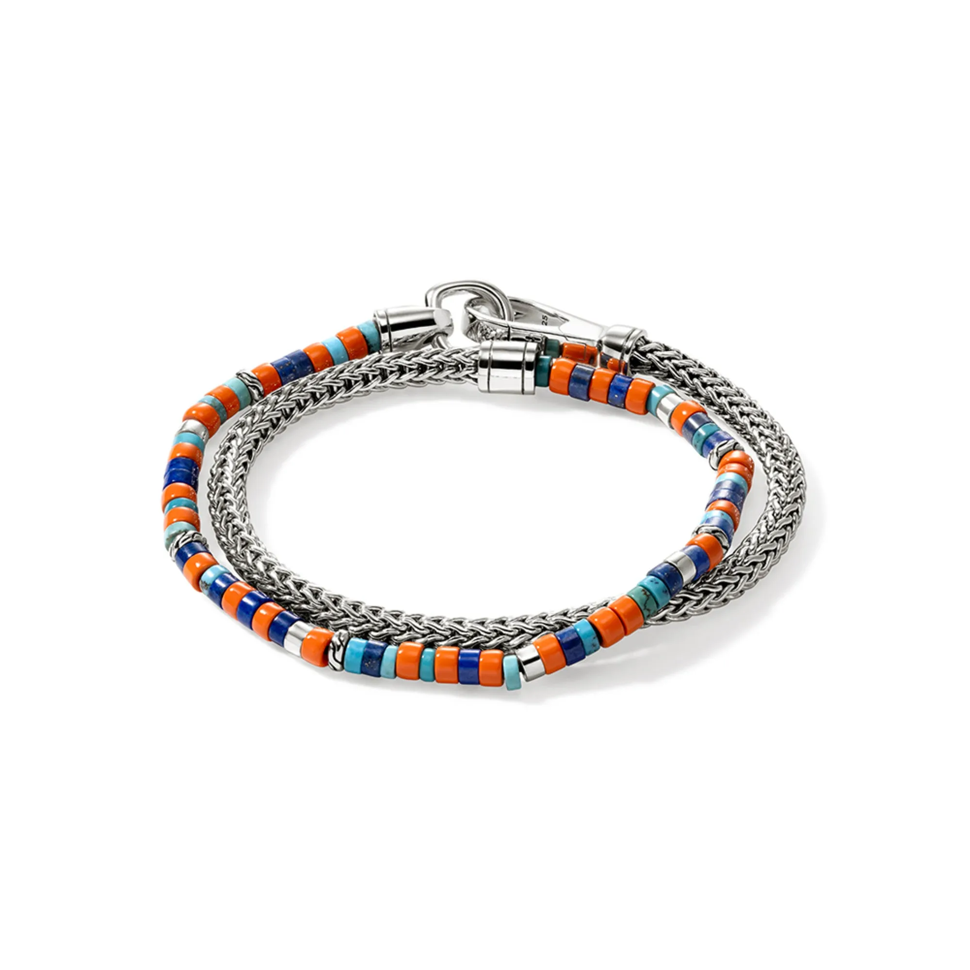 Heishi Chain Wrap, Sterling Silver|BUS9012551ORLPZTQ