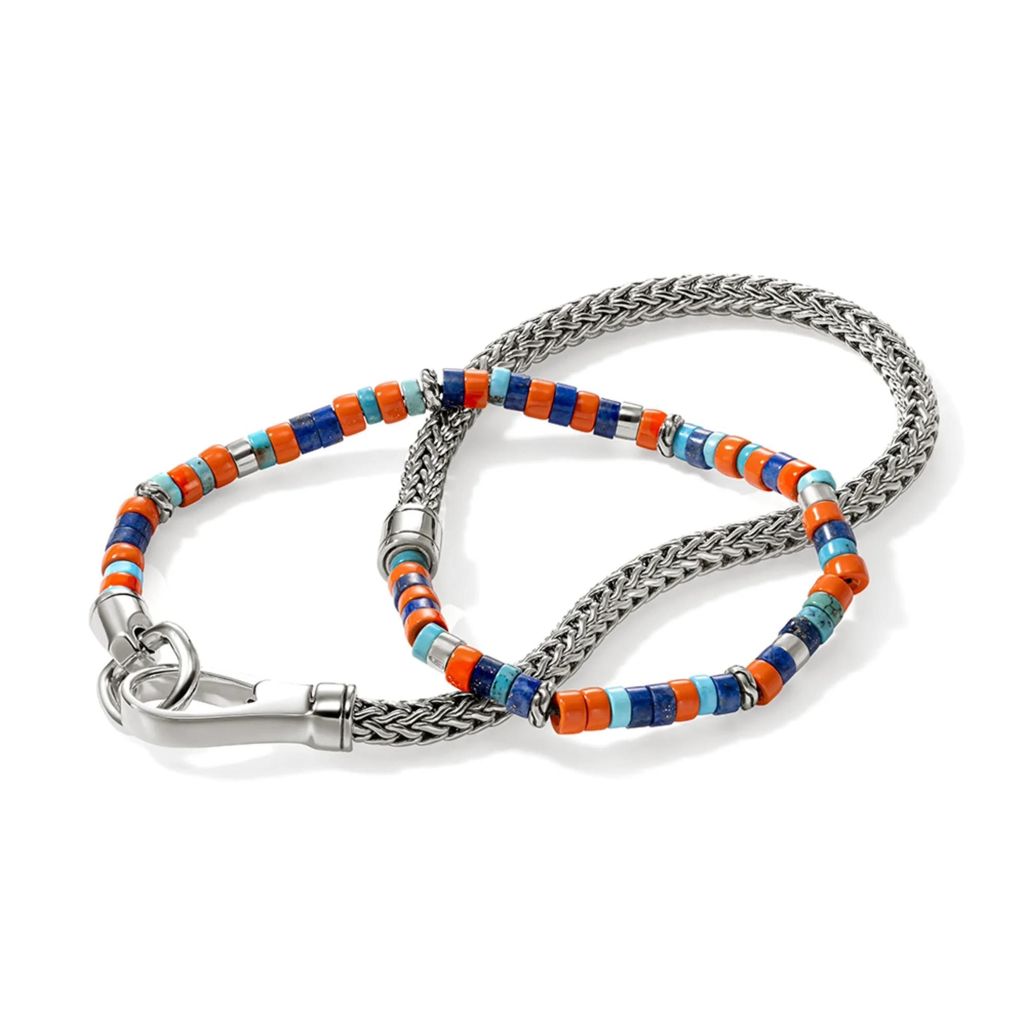 Heishi Chain Wrap, Sterling Silver|BUS9012551ORLPZTQ