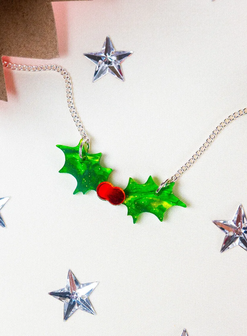 Holly Necklace - Glitter