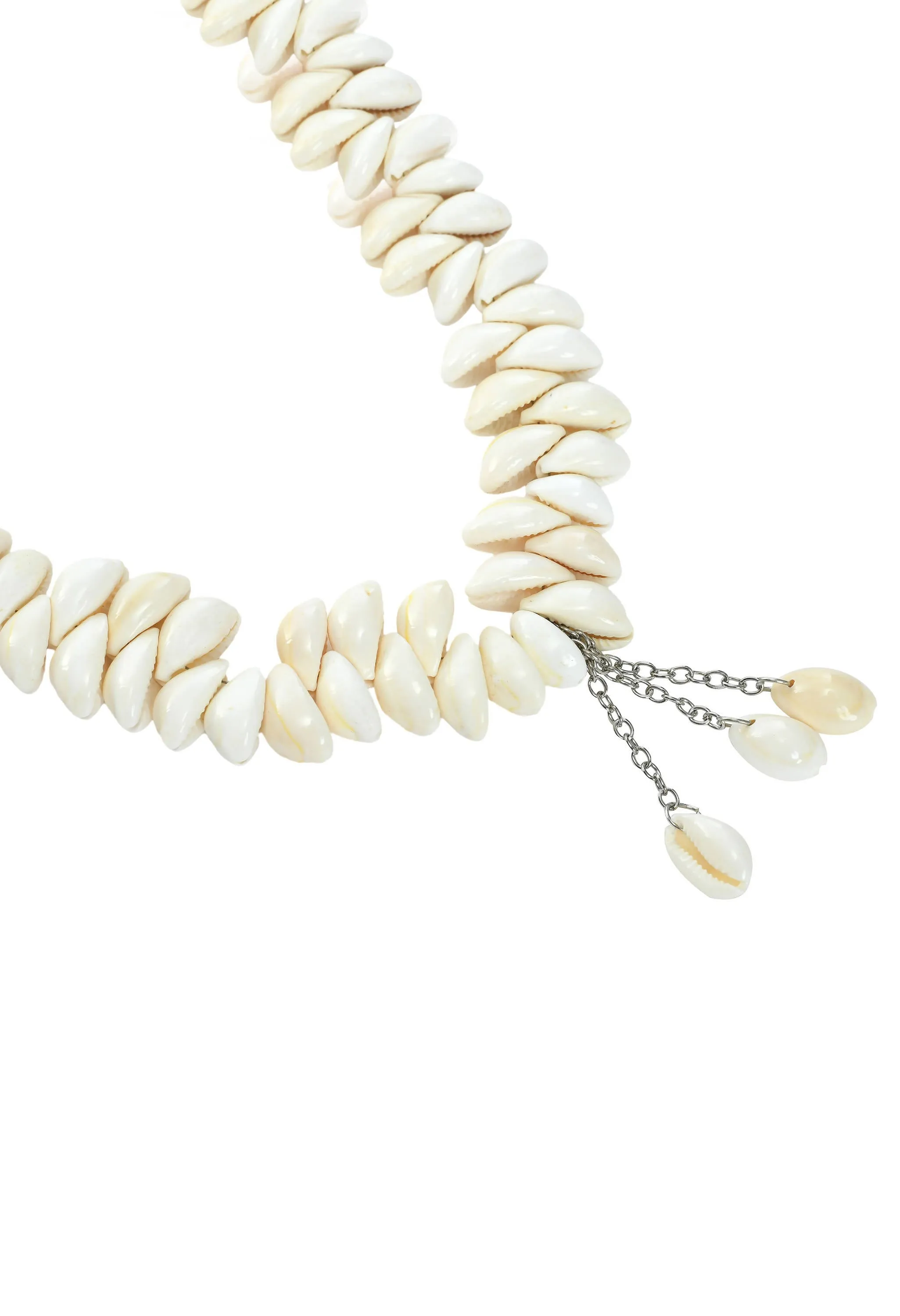 Indiakreations Traditional Cream Colour Seap design Necklace with Chain Jkms_080