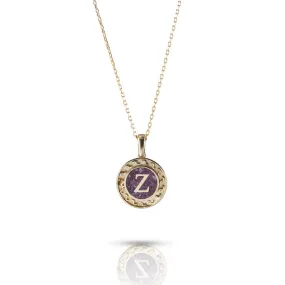 Initial Gemstone Pendant Necklace