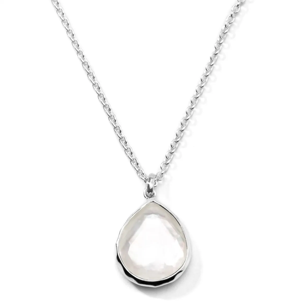 Ippolita Sterling Silver Wonderland Teardrop Necklace in Mother of Pearl Doublet, 16-18 inch