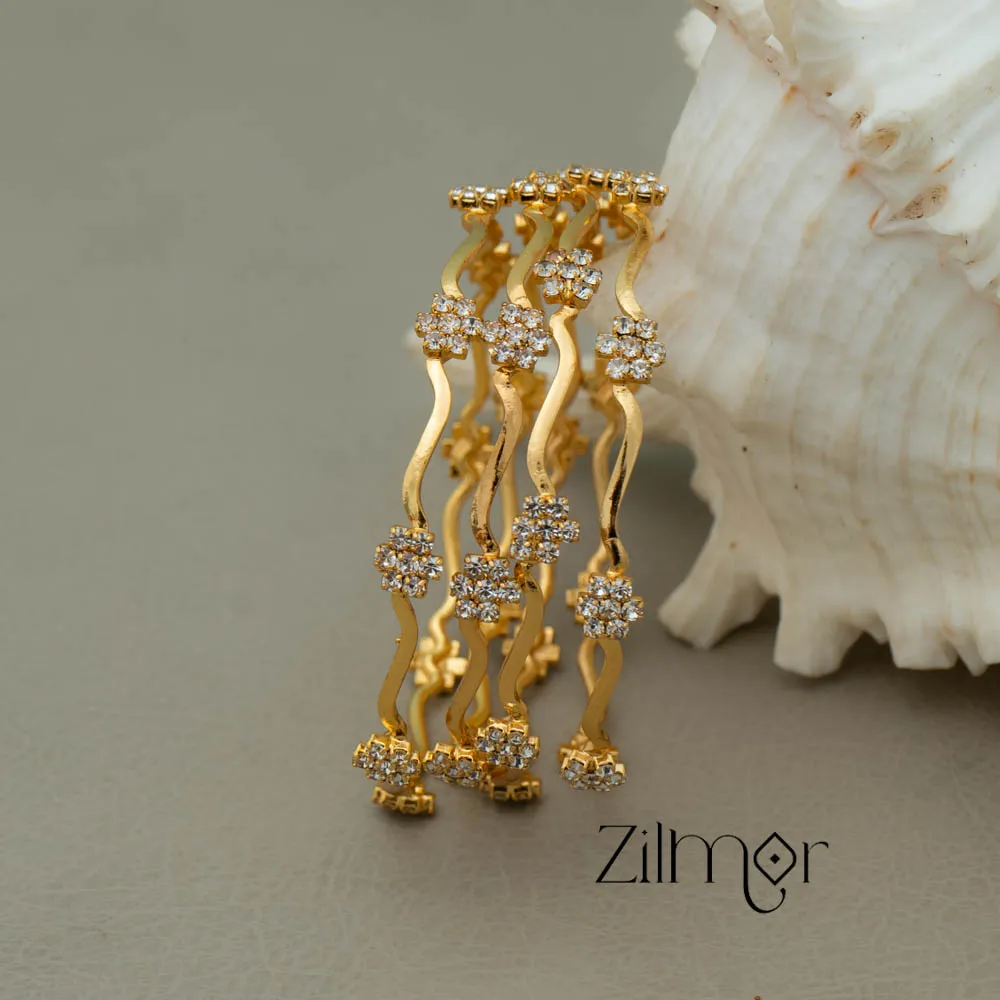 KF101661 - Gold Plated AD Bangles