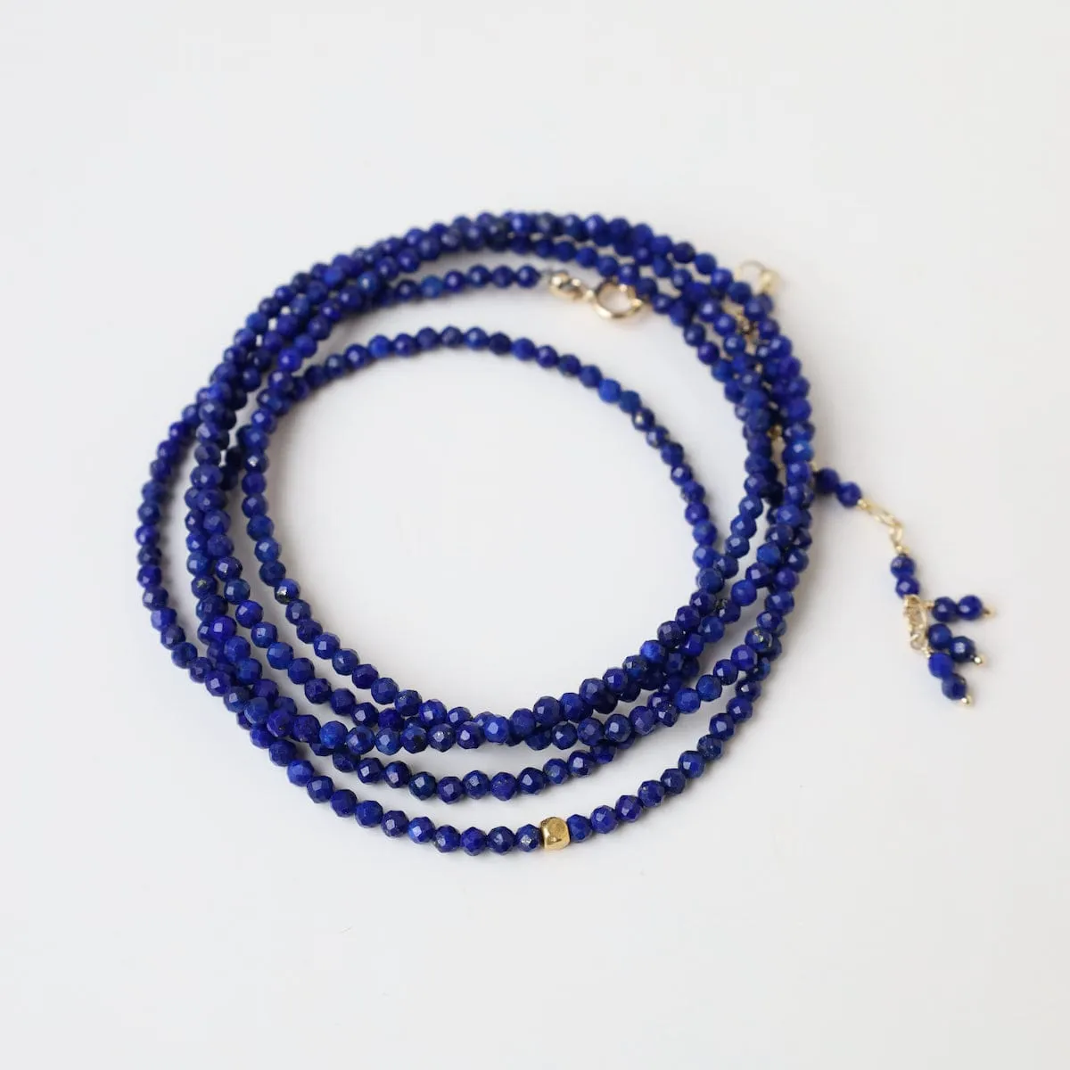 Lapis Wrap Bracelet & Necklace