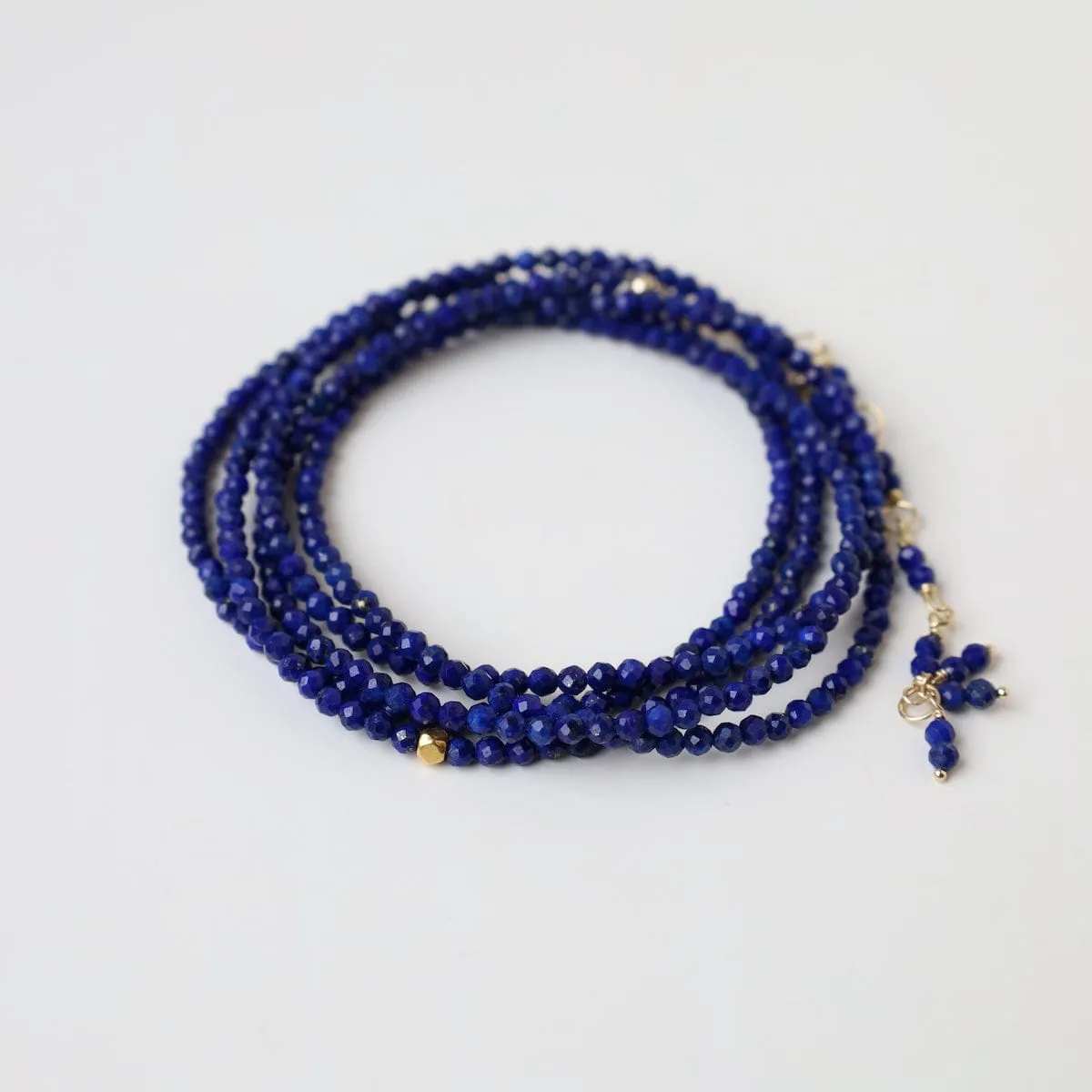 Lapis Wrap Bracelet & Necklace
