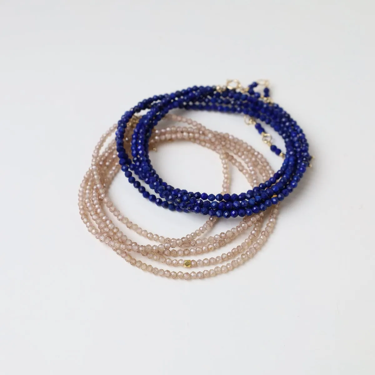 Lapis Wrap Bracelet & Necklace