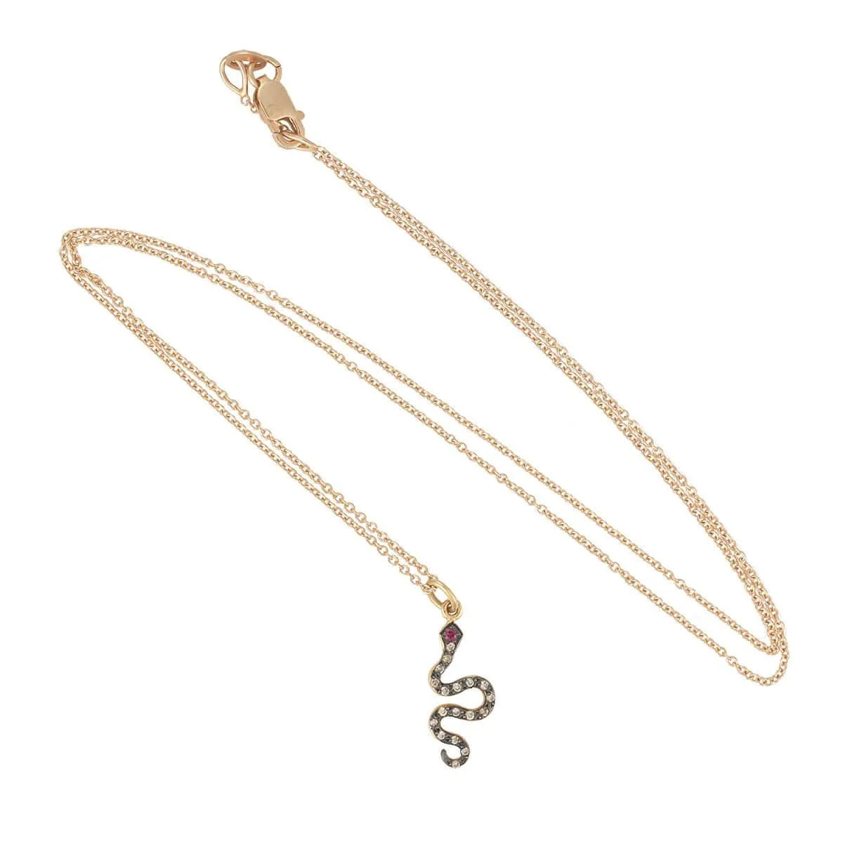 Little Snake Pendant P-Chd-Ru