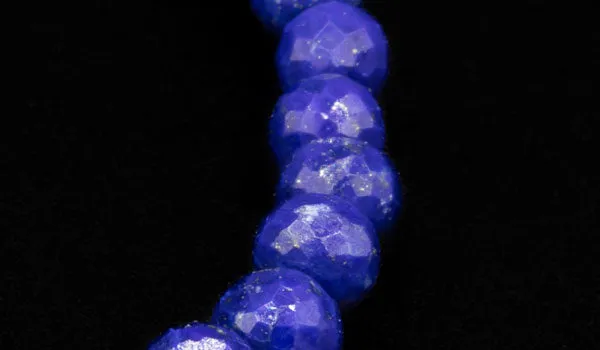 Mini Faceted Lapis Lazuli Natural Gemstone Bracelet