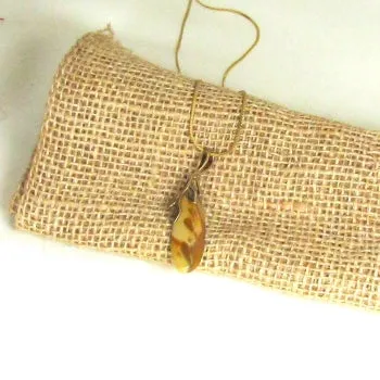 Mookalite and Gold Gemstone Pendant Necklace