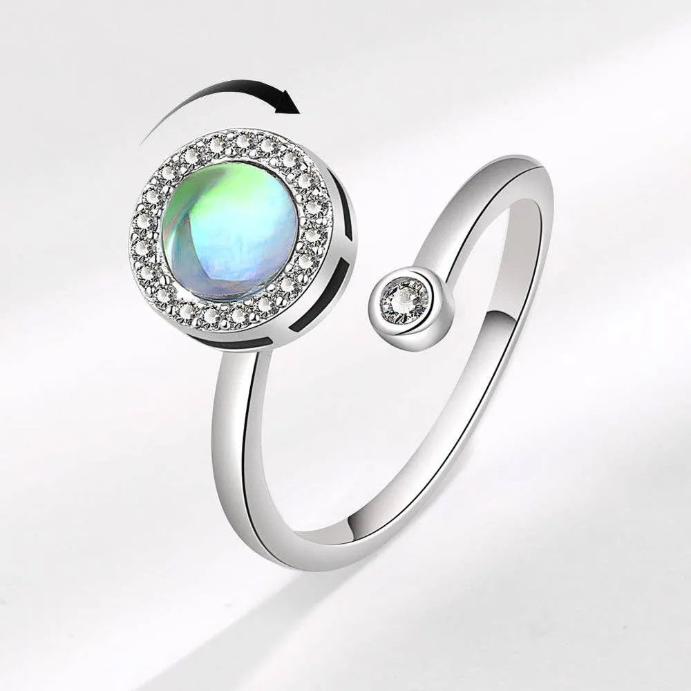 Moonstone Fidget Ring
