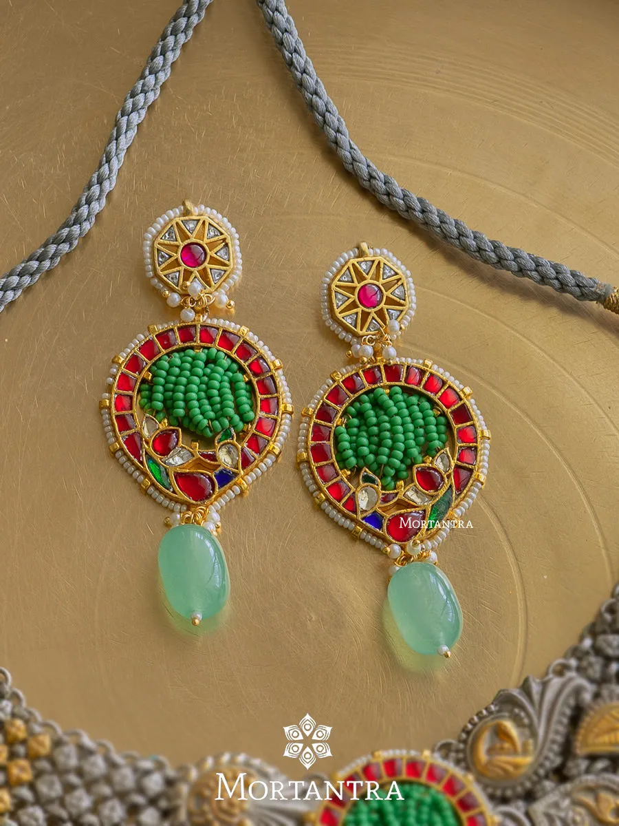 Multicolor Tribal Necklace Set - EK-SFSET247
