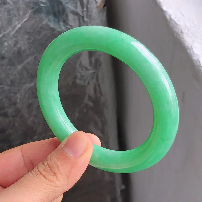 Natural Jade Bangle Jadeite Bangle Internal Diameter 56.6mm NBE087