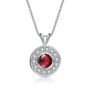Noelle Red Round Necklace