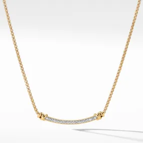 Petite Helena Station Necklace in 18K Yellow Gold with Diamonds