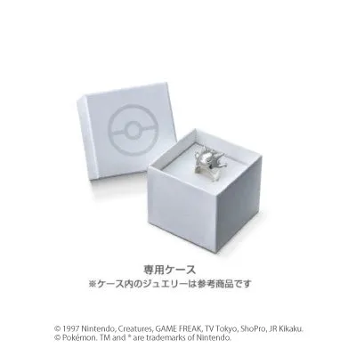 [Pokémon]Flareon & Pokéball necklace K18 white gold