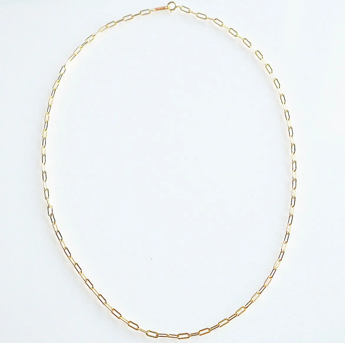Rectangle Little Links Chain Necklace