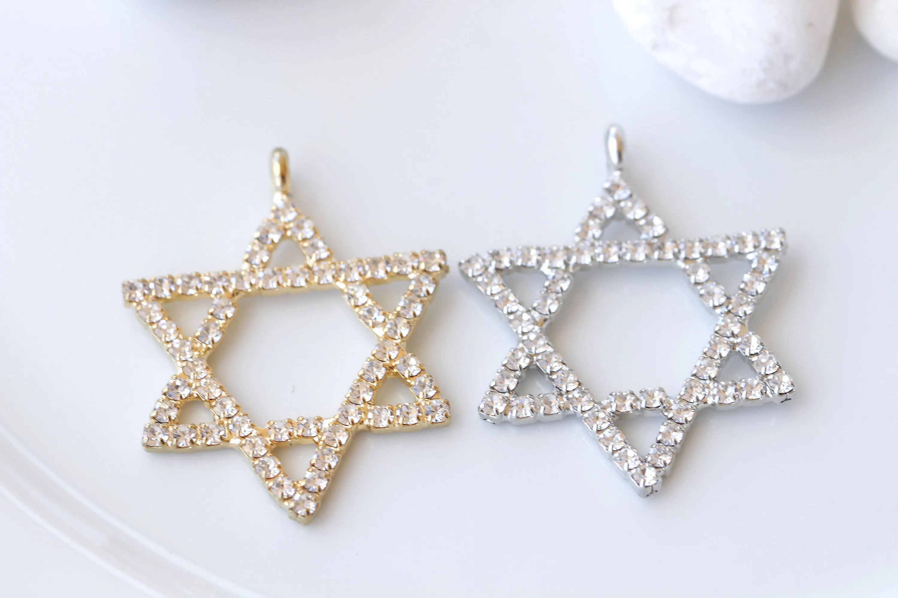 RED STAR OF David Necklace