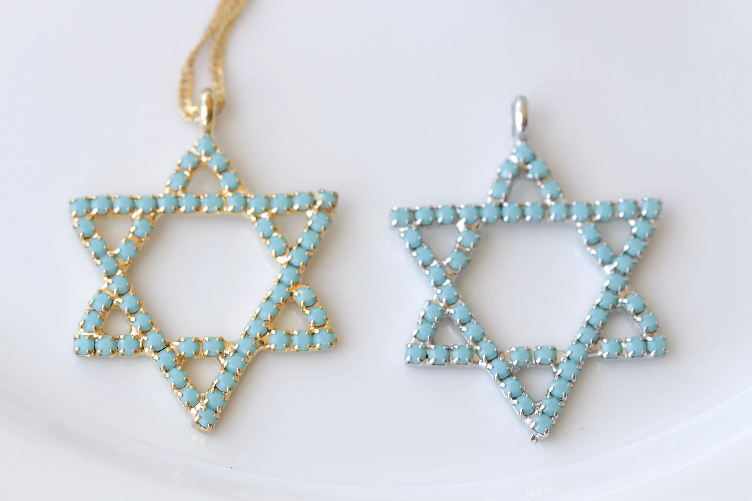 RED STAR OF David Necklace