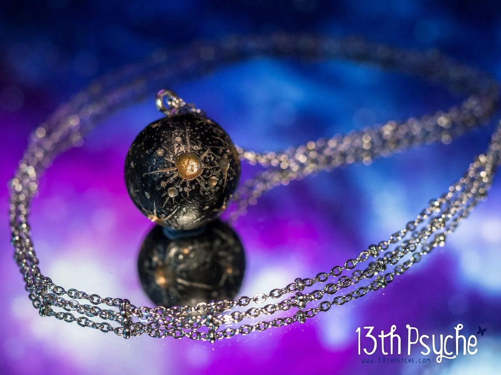 Resin Full moon necklace. Choose your style