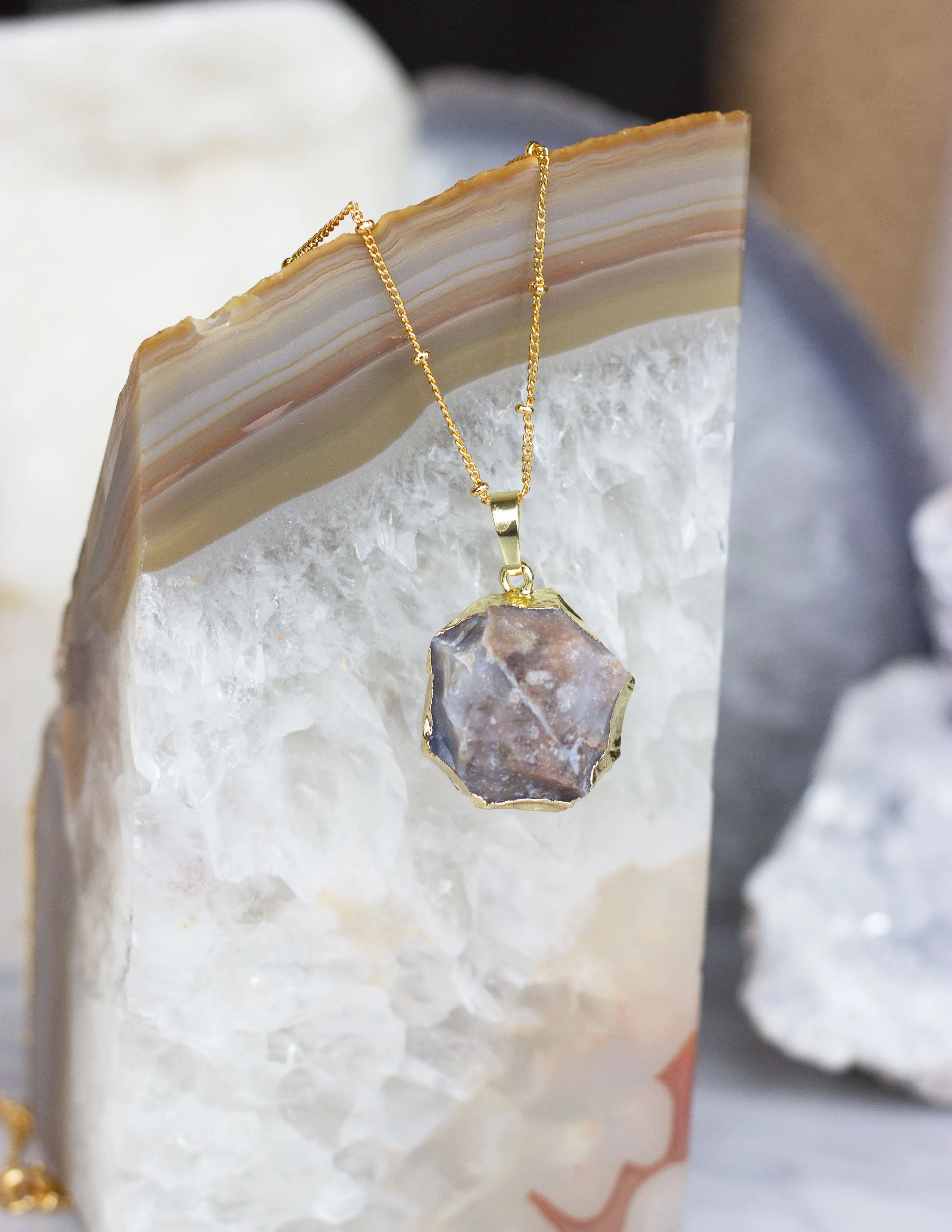 ROUND JASPER PENDANT- 0309