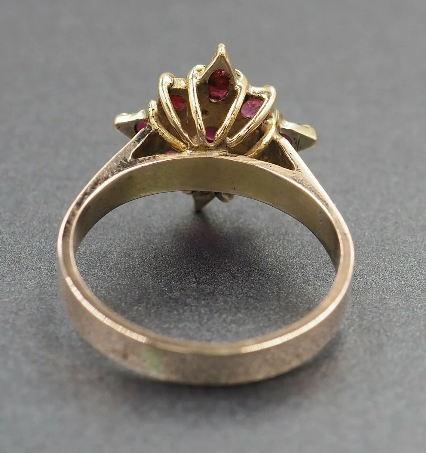 Ruby 9ct Yellow Gold Band Ring