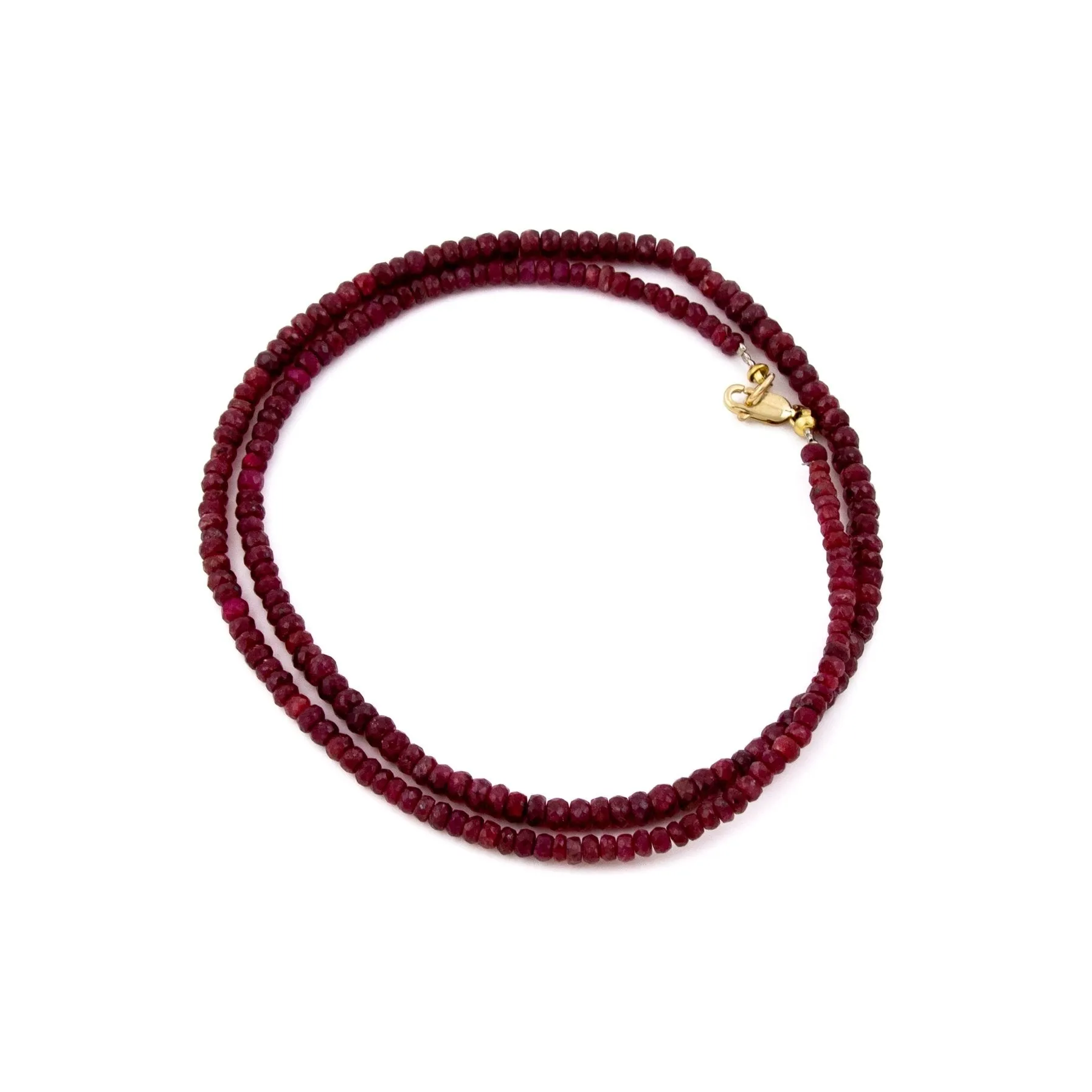 Ruby Beaded Necklace