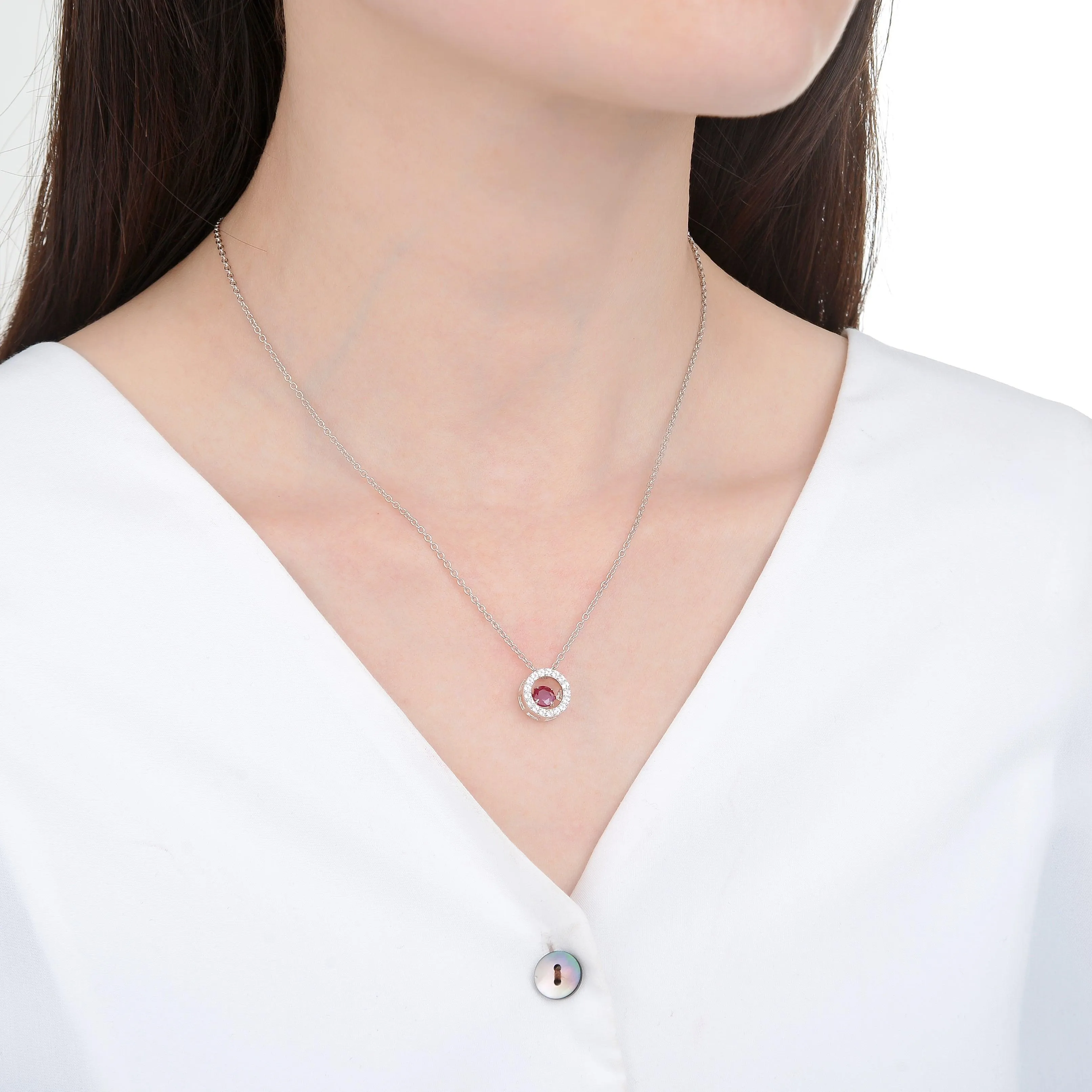 Ruby Dancing Necklace
