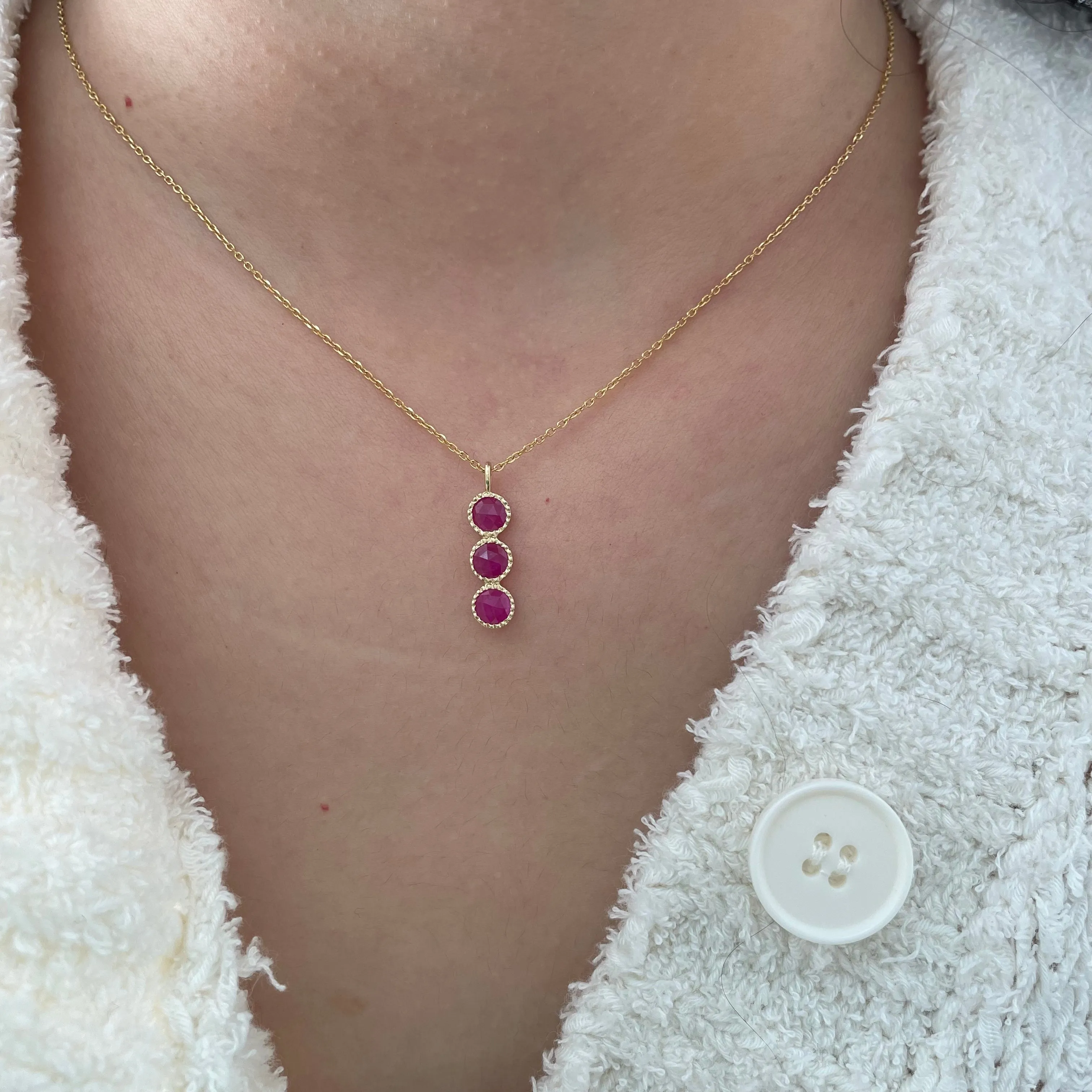 Ruby Mazurka Necklace (ready to ship option)*