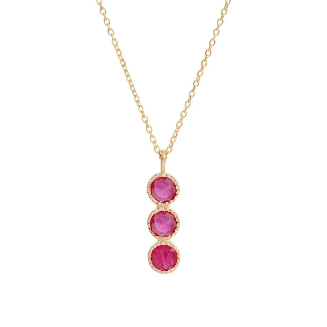 Ruby Mazurka Necklace (ready to ship option)*