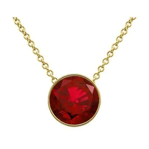 Ruby Solitaire Pendant