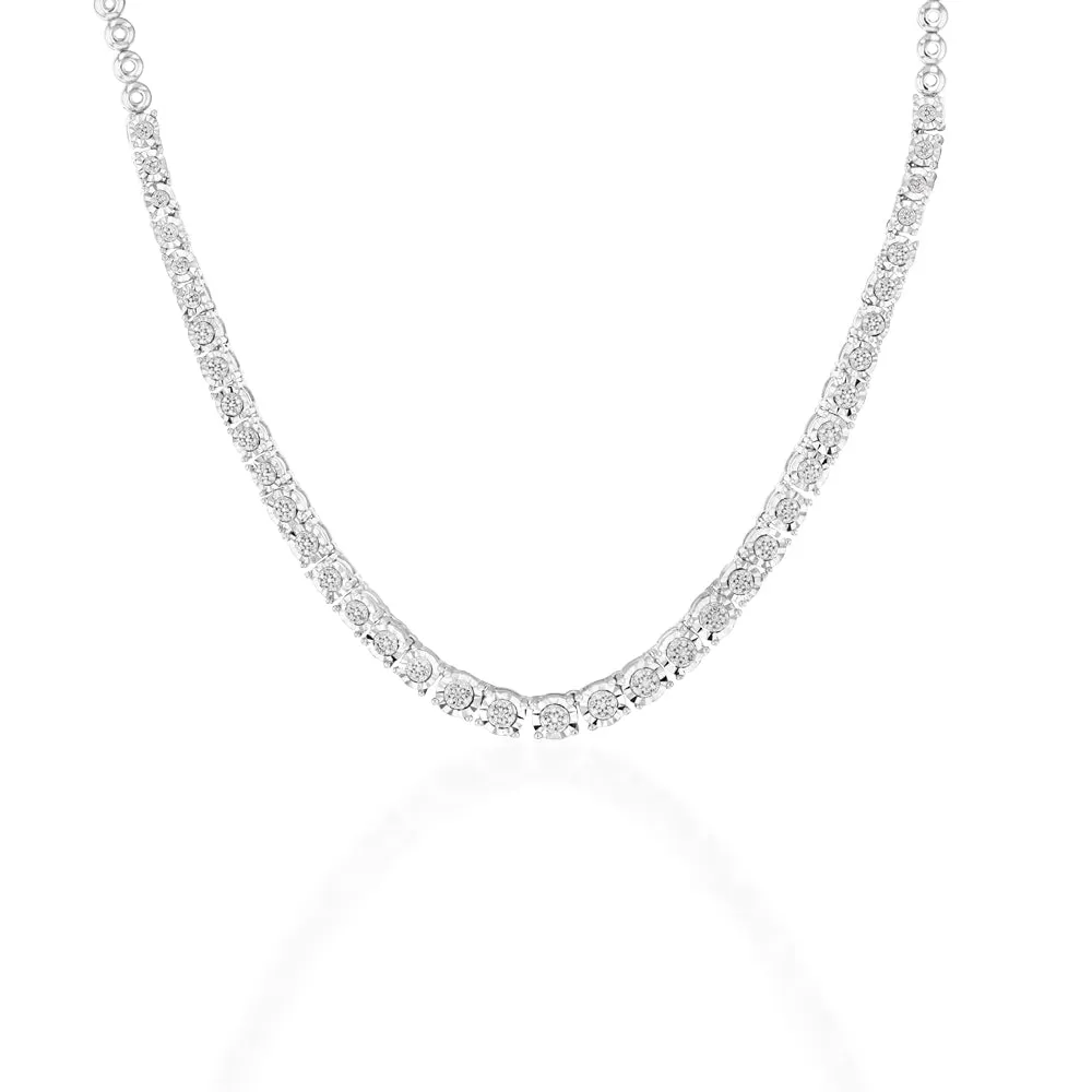 Sterling Silver 1/3 Carat Diamond Chain
