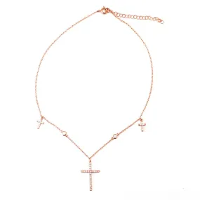 THE DAINTY CROSS CHOKER NECKLACE