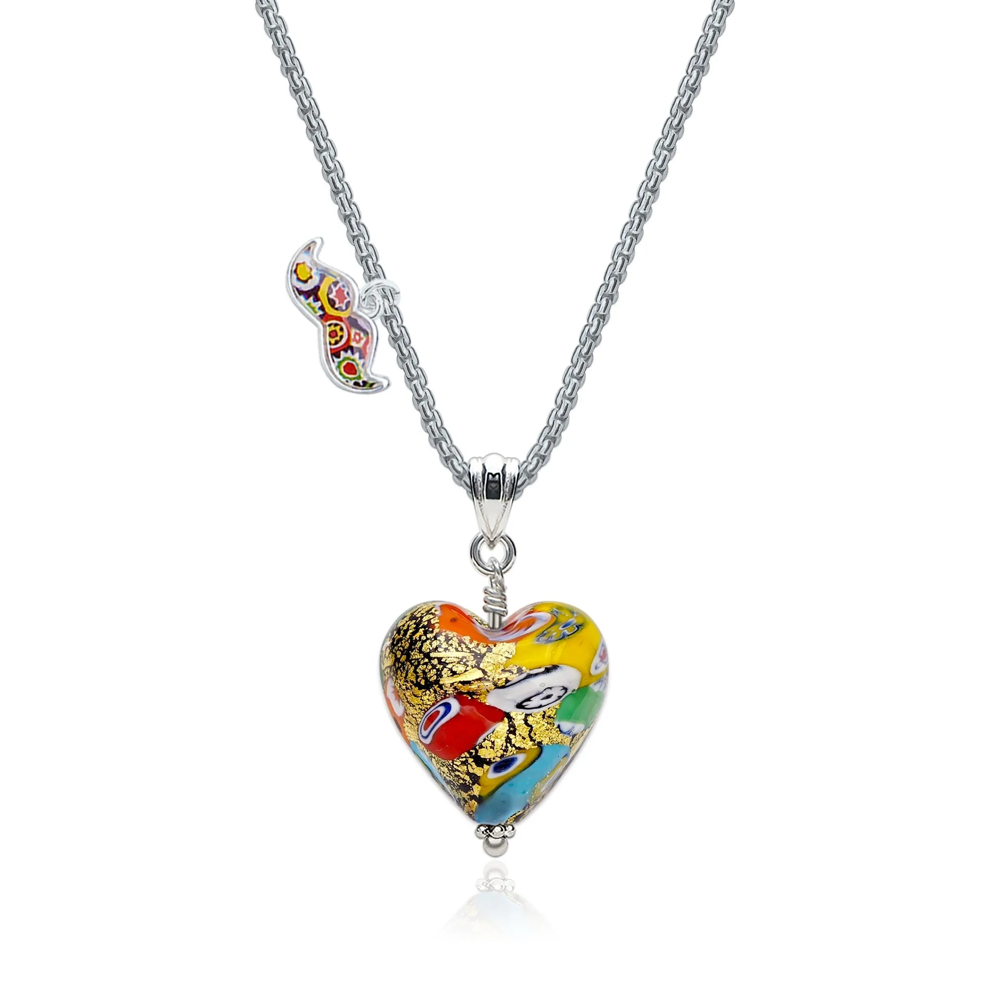 The Kiss Latte Art Heart Necklace
