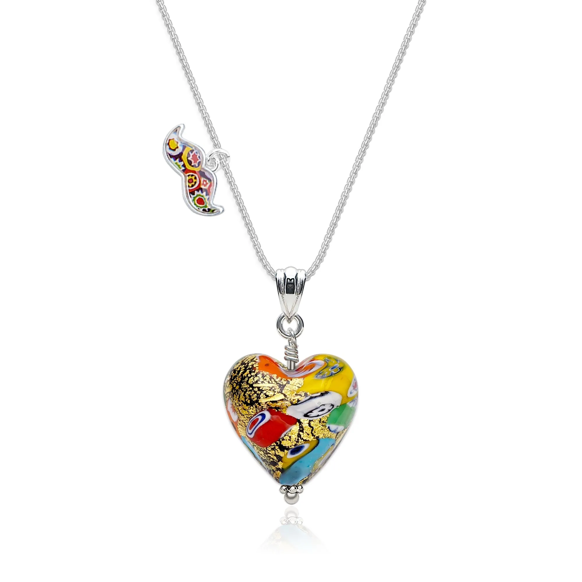 The Kiss Latte Art Heart Necklace