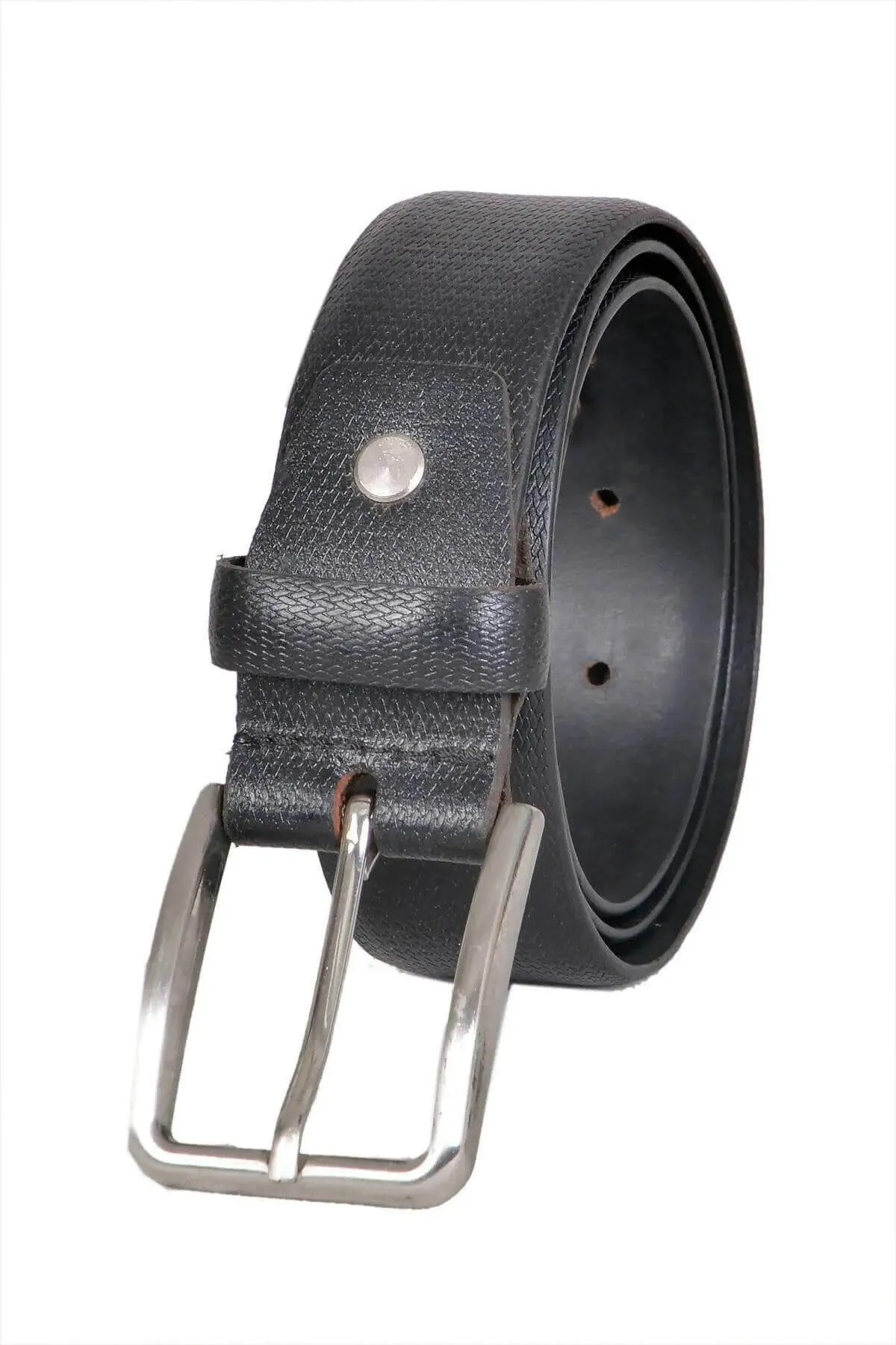 TLP Leather Belt for Men Colour - Black (SKU BELT-10003)