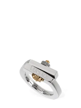 Versace   Medusa &amp; Greek motif ring 