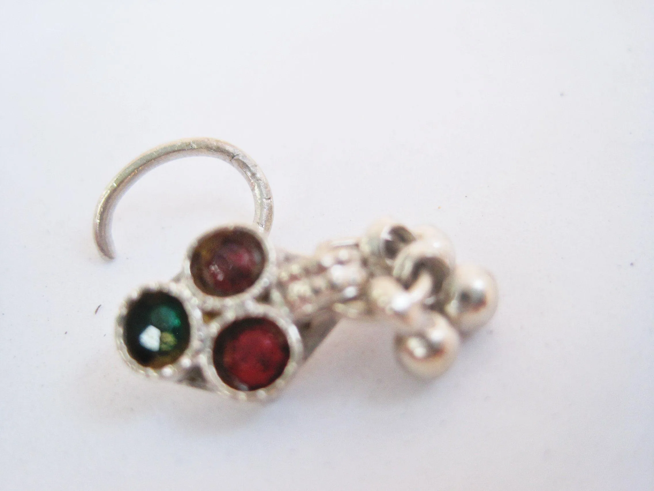 Vintage Indian Silver Nose Ring