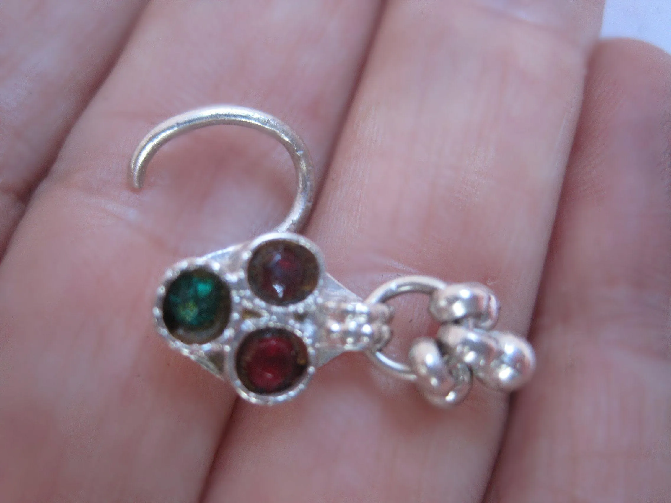 Vintage Indian Silver Nose Ring